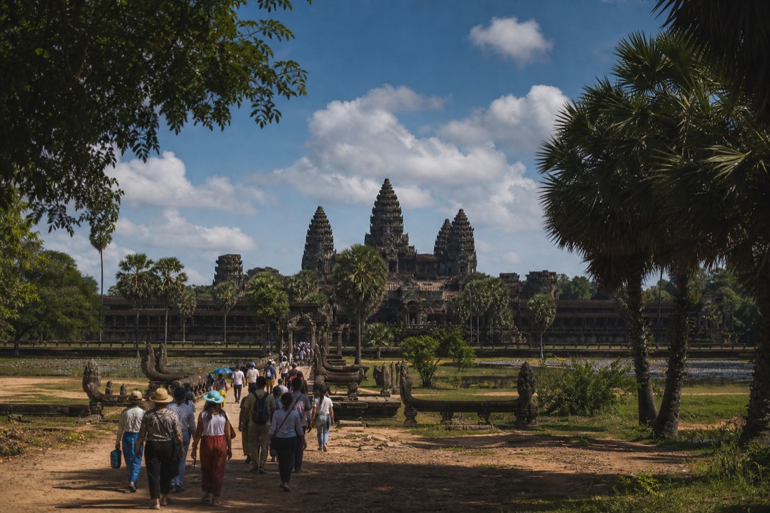 Dawn over the towers of Angkor Wat